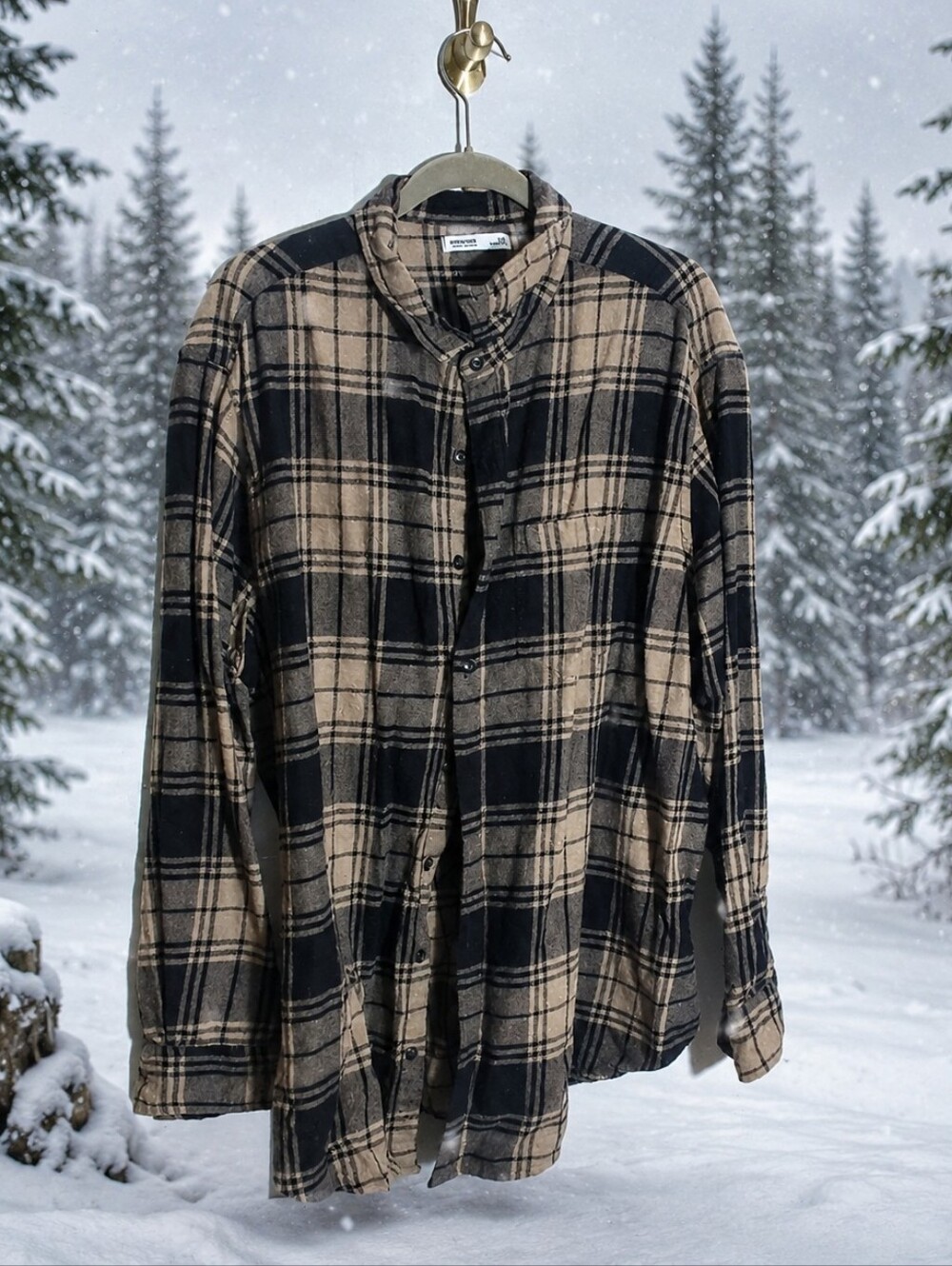 Big & Tall Brushed Flannel Shirt